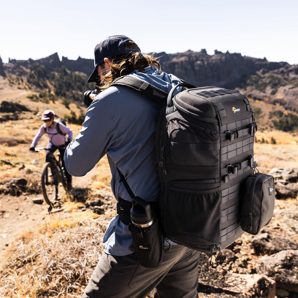 Lowepro ProTactic BP 350 AW III Camera Backpack, 4-point Access, Professional Camera Bag, DSLR/Drones/Mirrorless, Up to 14' Laptop, Rain Cover, for Photographer,Videographer, Volume 17L