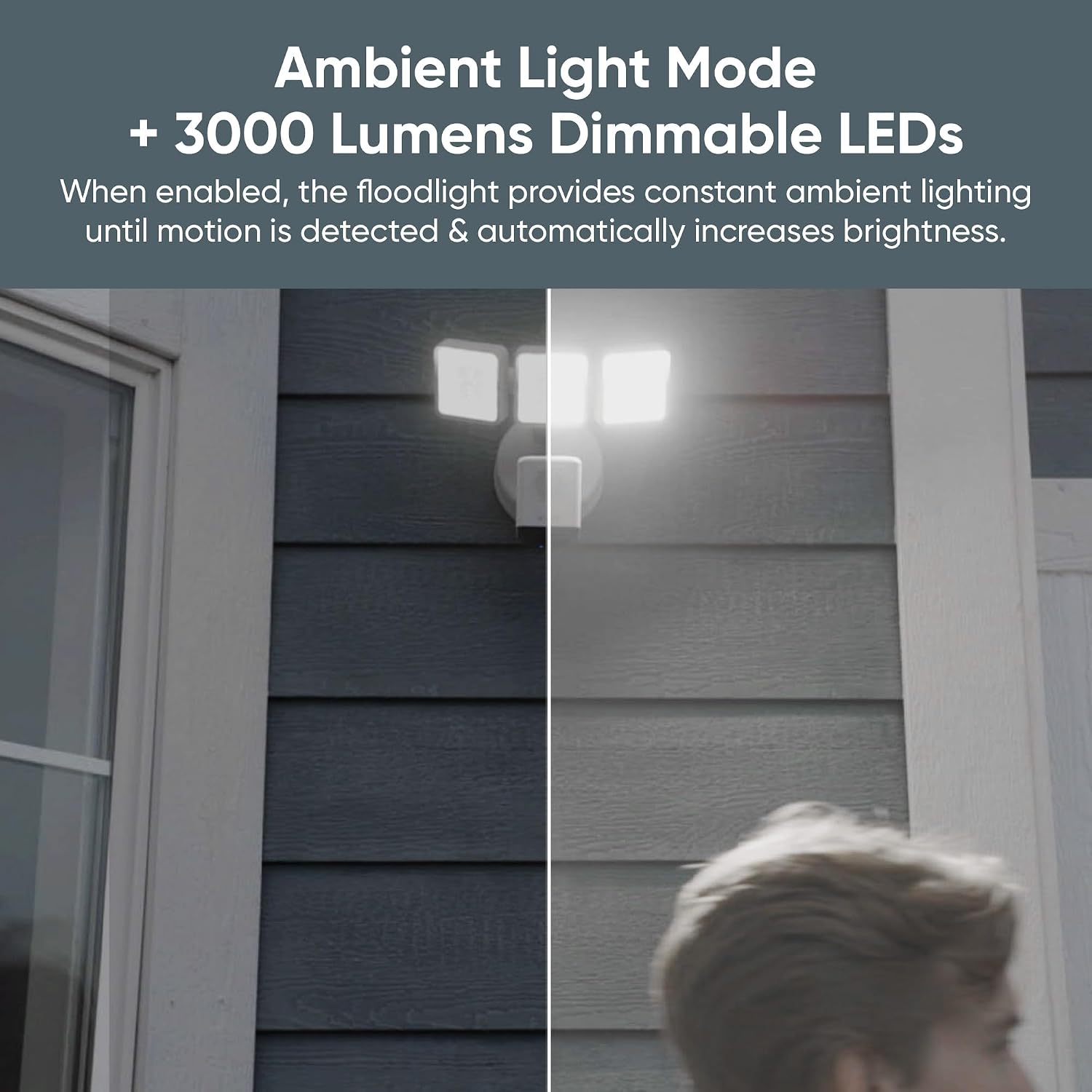 WYZE Floodlight Camera Pro, PCMag Editors' Choice 3000-Lumen LEDs, 2.5K HD Outdoor Security Camera, 180° Wide View, Color Night Vision, Works with Alexa & Google, Wired. Free Expert Setup