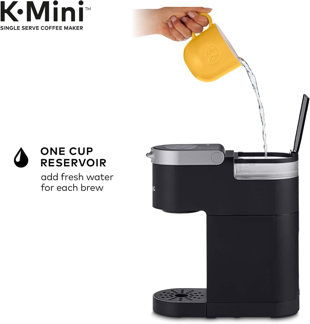 Keurig K-Mini Coffee Maker, Single Serve K-Cup Pod Coffee Brewer, Black with McCafe Classic Collection Variety Pack K-Cup Coffee Pods, 40 Count