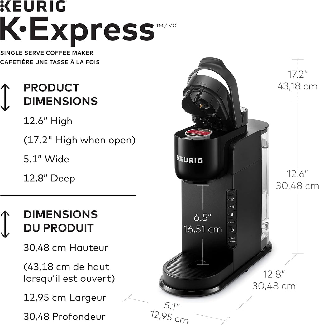 Keurig K-Express Single Serve K-Cup Pod Coffee Maker, With A Removable Reservoir And Strong Button Function