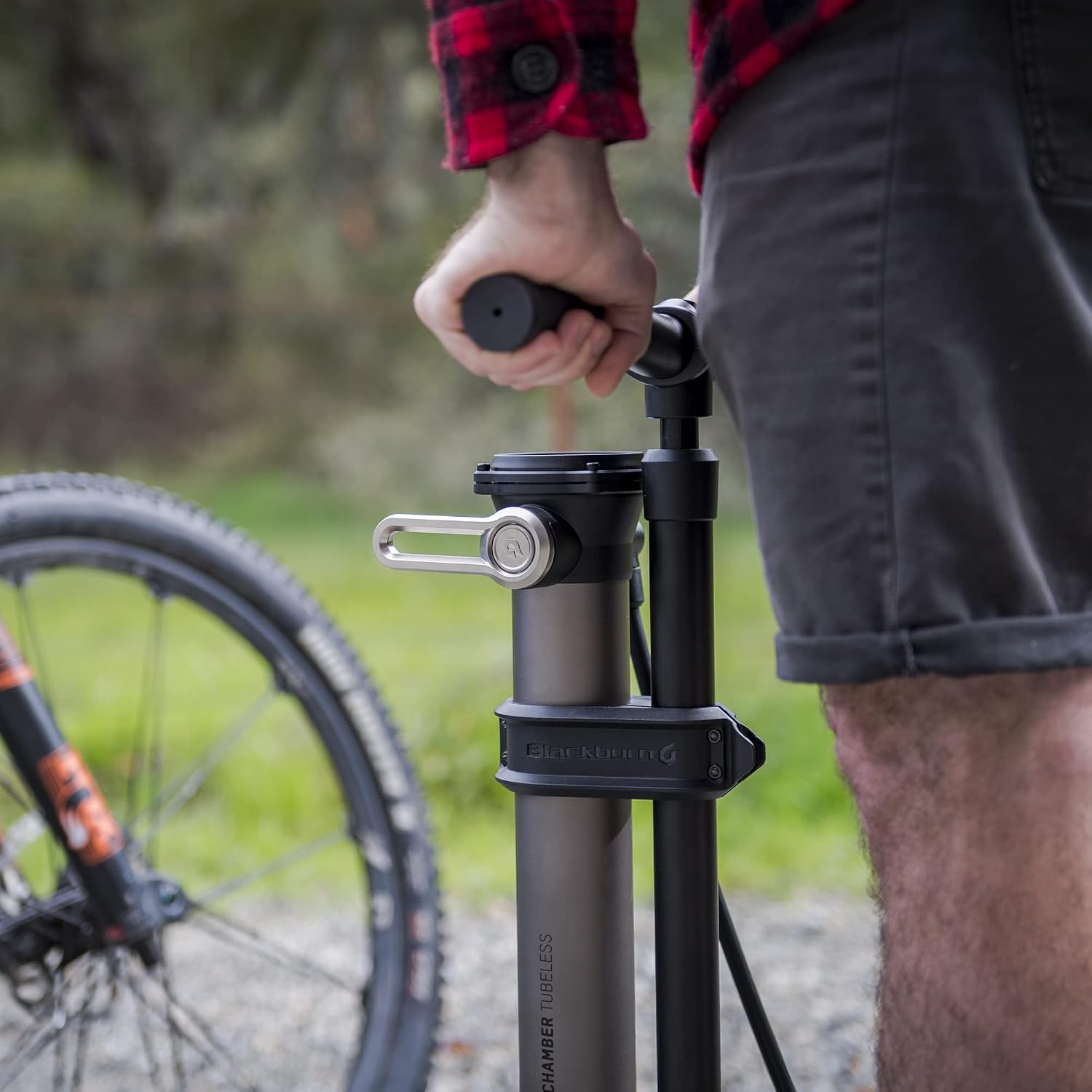 Blackburn Black 2018 Chamber Tubeless Road Bike Floor Pump