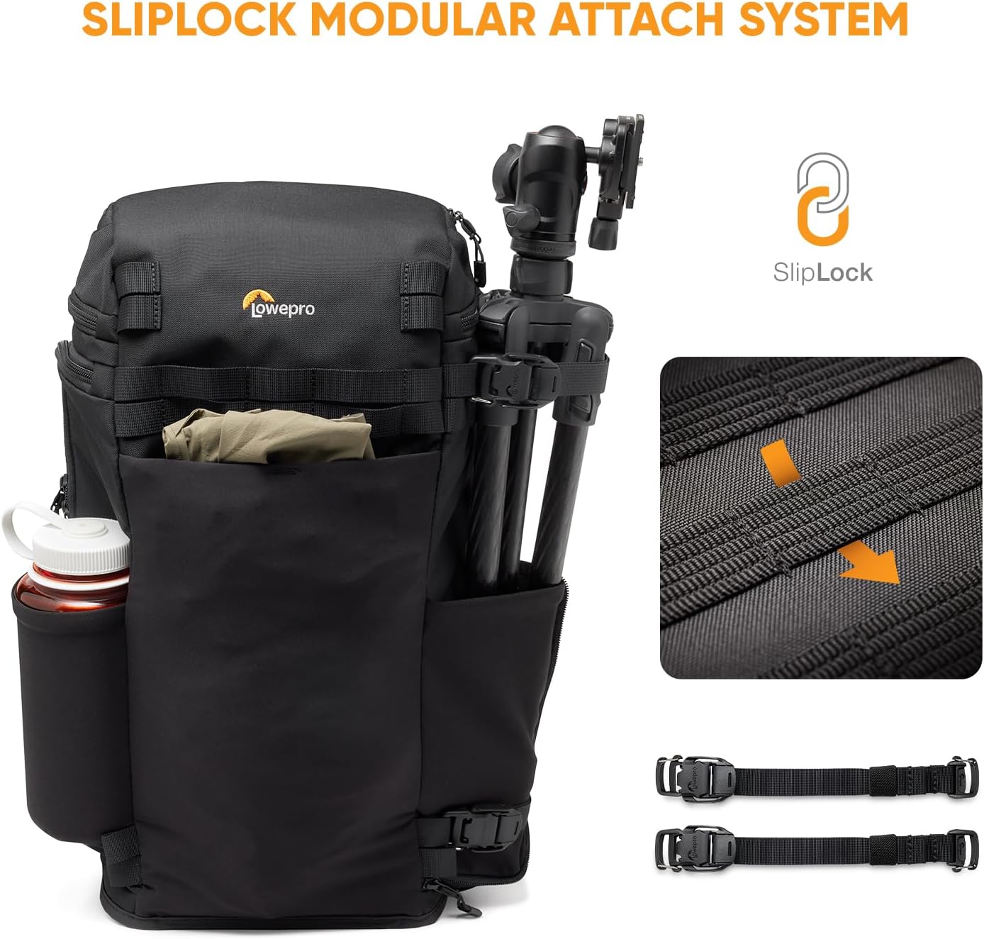 Lowepro ProTactic Lite BP 150 AW III Laptop Backpack, Top and Side access, Professional Camera Bag, DSLR/Drones/Mirrorless, Up to 14' Laptop, Rain Cover, for Photographer, Videographer, Volume 25L