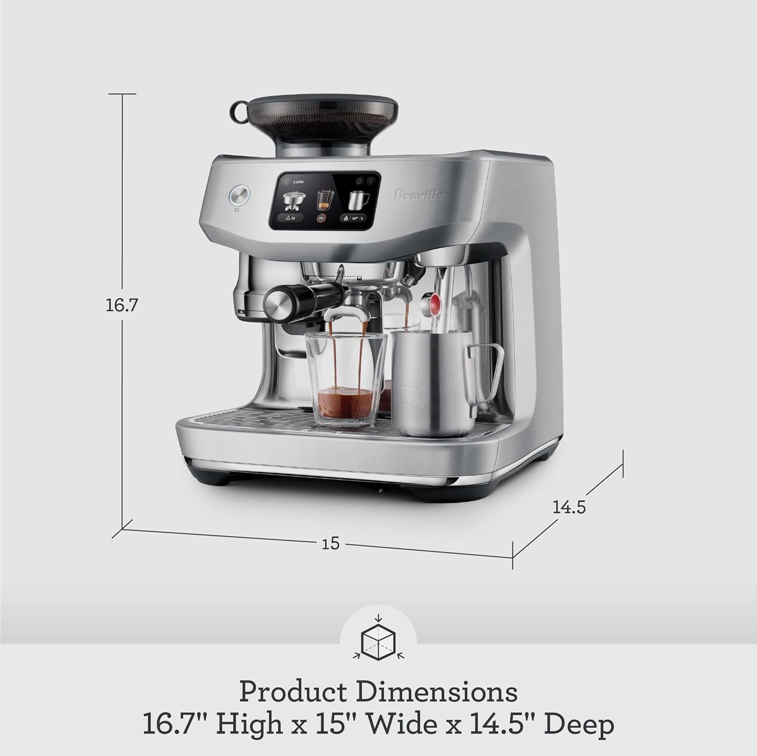Breville Oracle Jet Espresso Machine, Black Truffle