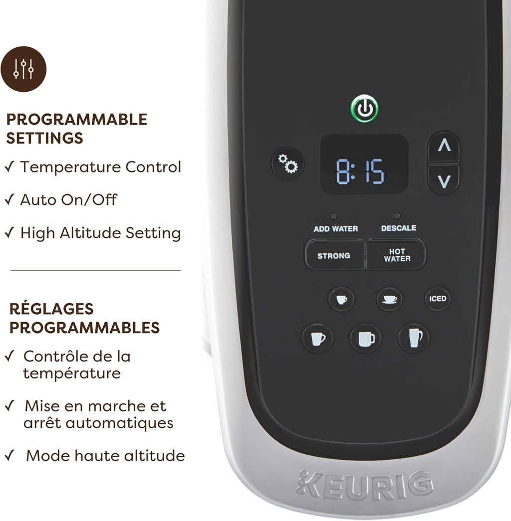 Keurig K-Elite Single Serve K-Cup Pod Programmable Coffeemaker (Brushed Silver)
