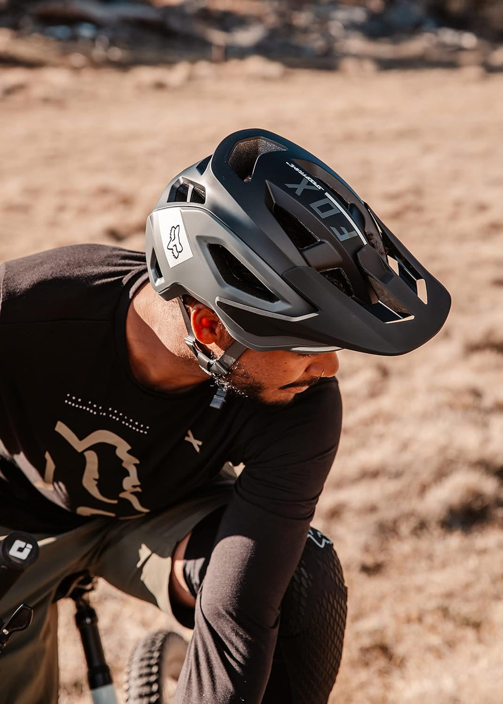 Fox Racing Speedframe Pro Mountain Bike Helmet, DVIDE Black, Medium