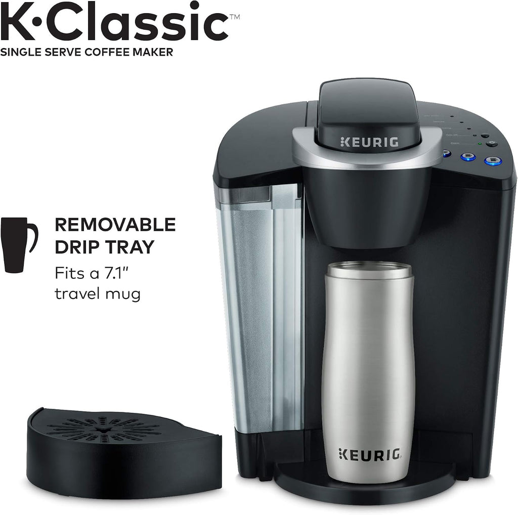Keurig K-Classic Single-Serve K-Cup Pod Coffee Maker - K50 - Black (Renewed)