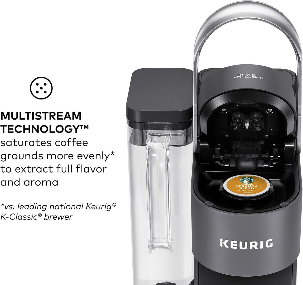 Keurig K-Supreme SMART Single Serve Coffee Maker With Wifi Compatibility, 4 Brew Sizes, And 66oz Removable Reservoir, Compatible with Alexa, Gray