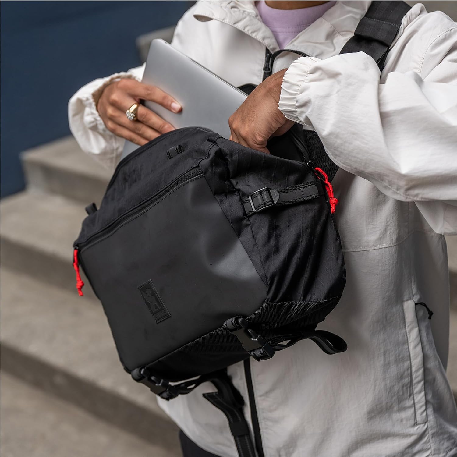 Chrome Industries Kadet Max Messenger Bag – Crossbody Sling Backpack for Men and Women w/Quick Release Buckle