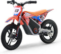 Racing Grade Electric Dirt Bike for Kids, Peak 500W Powerful Motorcycle for Ages 5-10, 36V 5.2Ah Lithium Battery, Dual Shock Absorption, 3 Speed Modes, Safe Disc Brake, 14 Inch Off Road Tires, Orange