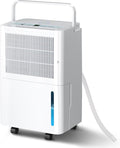 2500 Sq.Ft Dehumidifiers with Drain Hose for Home, Portable 30 Pints Large Room Dehumidifier with Smart Humidity Control, 24H Timer, 3 Working Modes for Bathroom & Bedroom