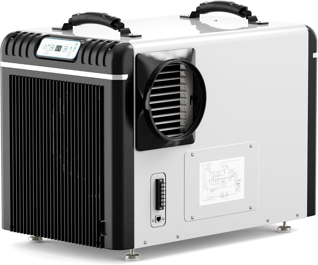 ALORAIR Basement/Crawlspace Dehumidifiers 198 PPD (Saturation), 90 Pints (AHAM), 5 Years Limited Warranty, Condensate Pump, Auto Defrosting, Rare Earth Alloy Tube Evaporator, Remote Control (optional)