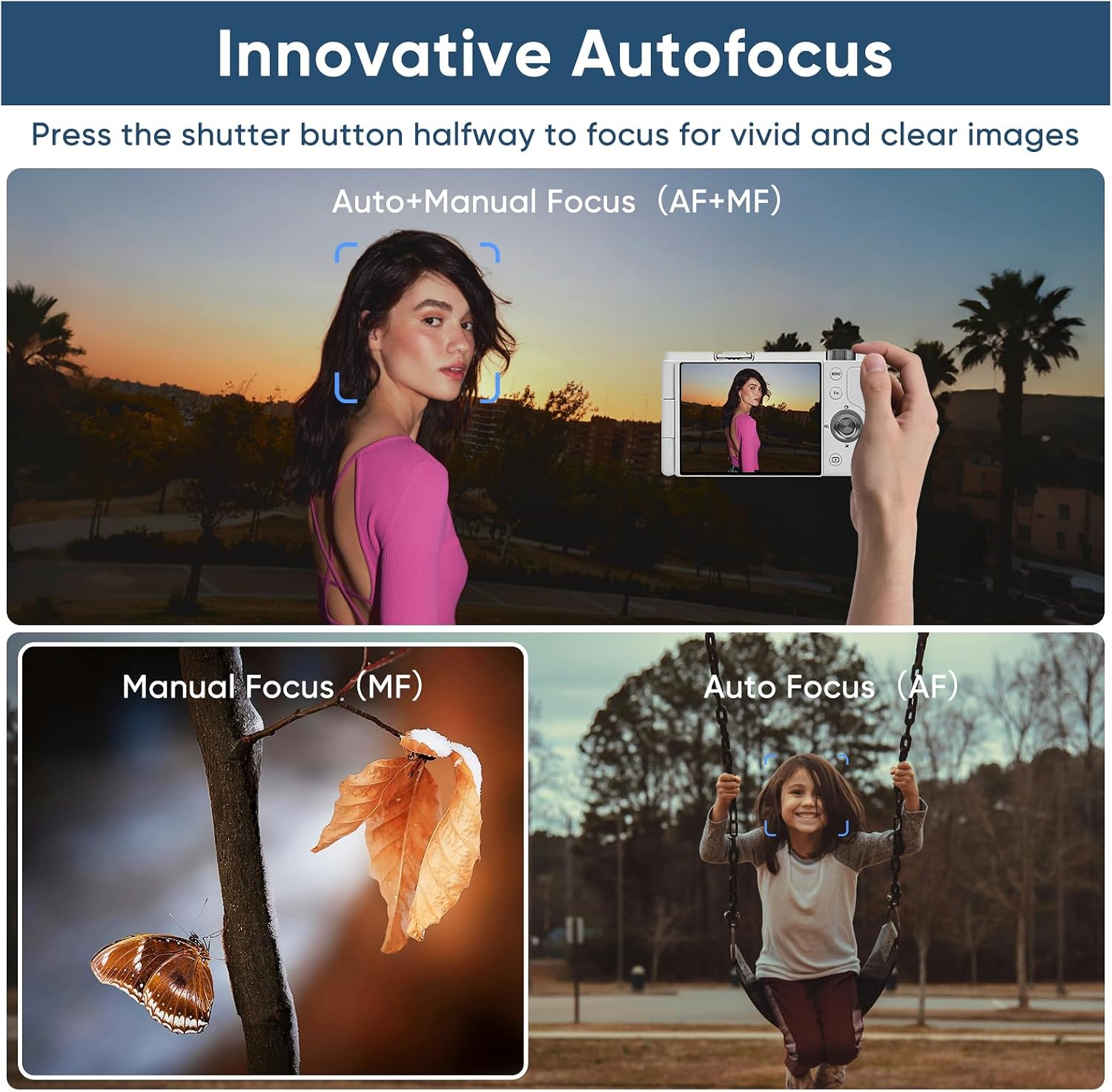 ORDRO 5K Digital Camera for Photography, 16-80 mm Wide Angle Cameras,15X Zoom Camera with 64GB Card, Vlogging Camera for YouTube w/Flip Screen, AutoFocus, WiFi & App Control