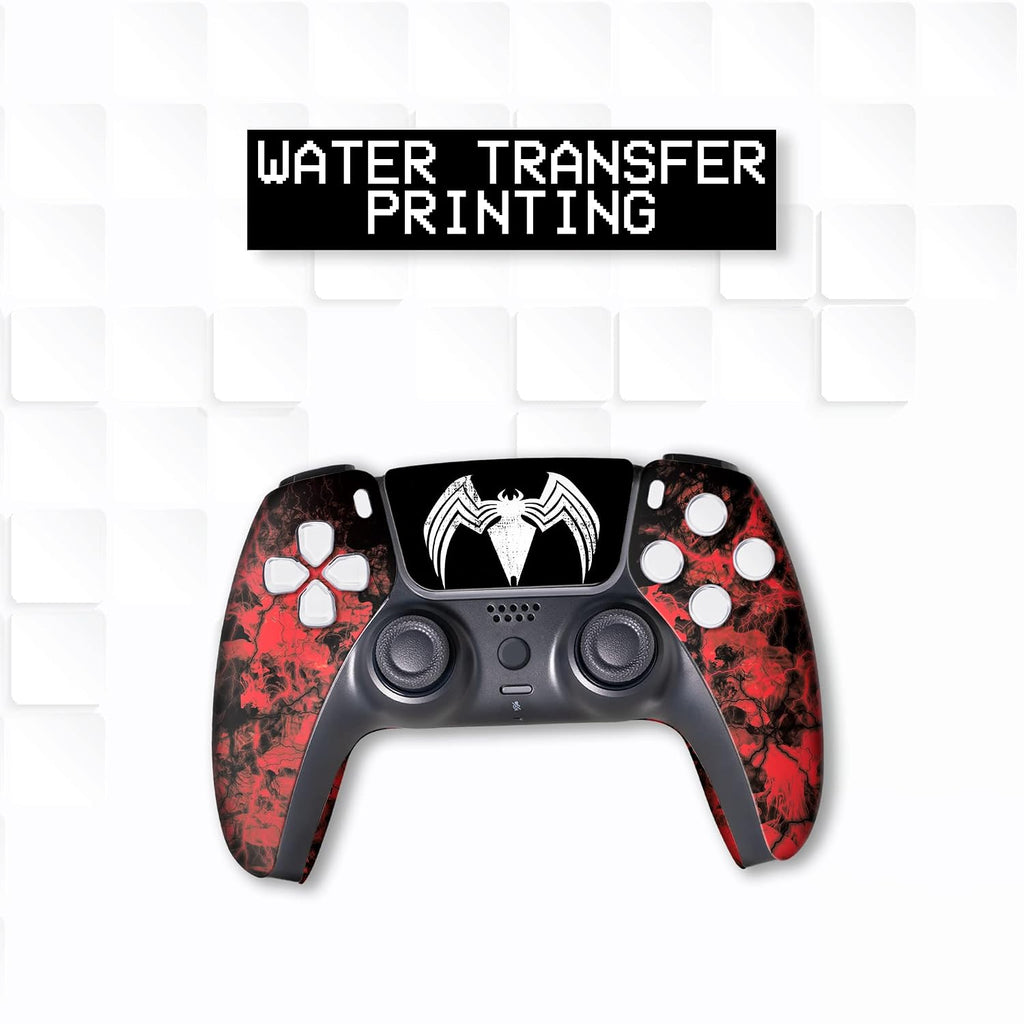 Carnagge Custom PS-5 Controller Wireless compatible with Play-Station 5 Console by BCB Controllers | Proudly Customized in USA with Permanent HYDRO-DIP Printing (NOT JUST A SKIN)