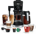 Ninja Specialty Drip Coffee Maker | DualBrew™ Pro Specialty Coffee Machine w/ Frother, Paper Filter | Brew with Pods & Grounds, K Cups Compatible | 4 Brew Styles, 13 Cup to Pot Sizes | Black, CFP301