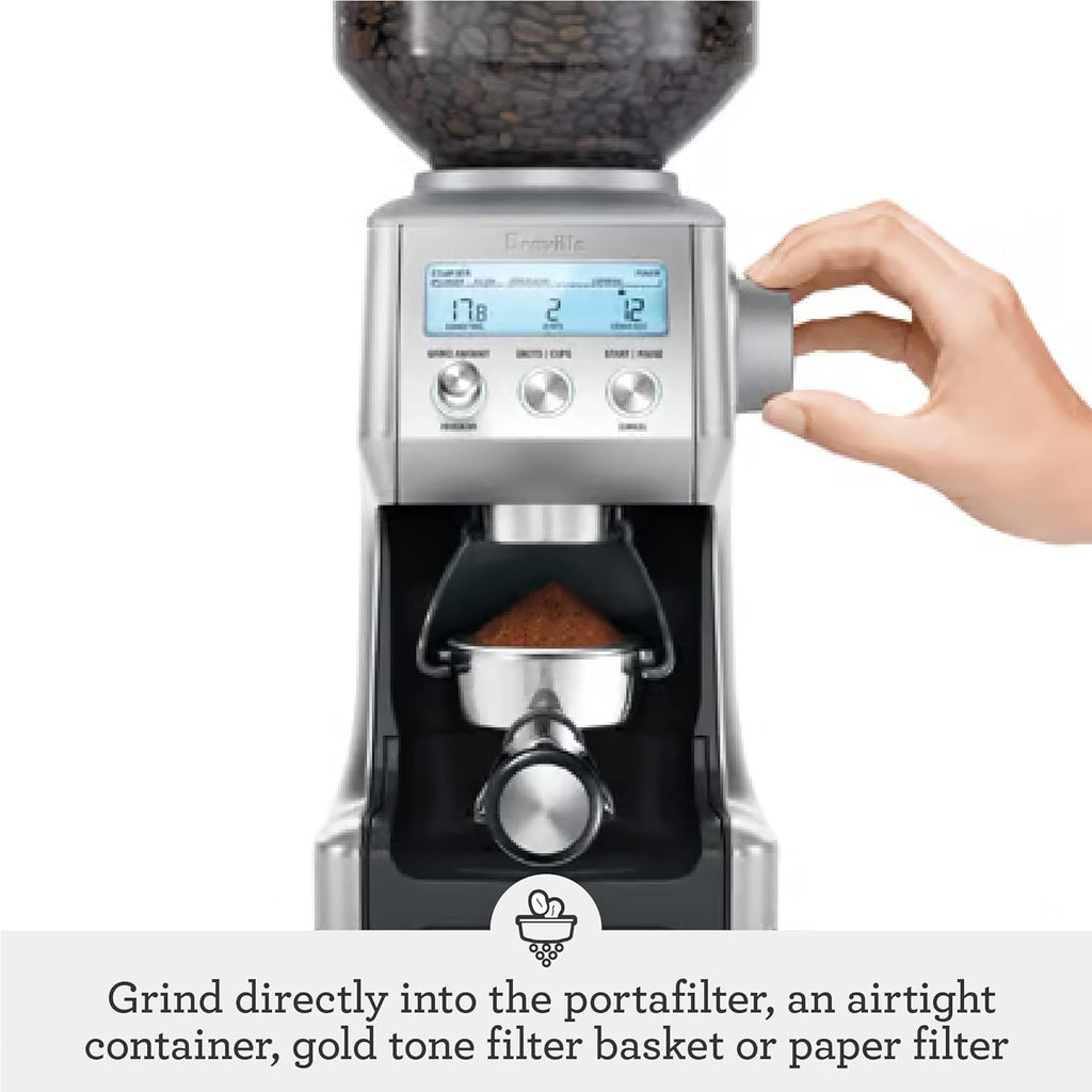 Breville BCG820CRNXL Smart Grinder, One Size, Cranberry Red