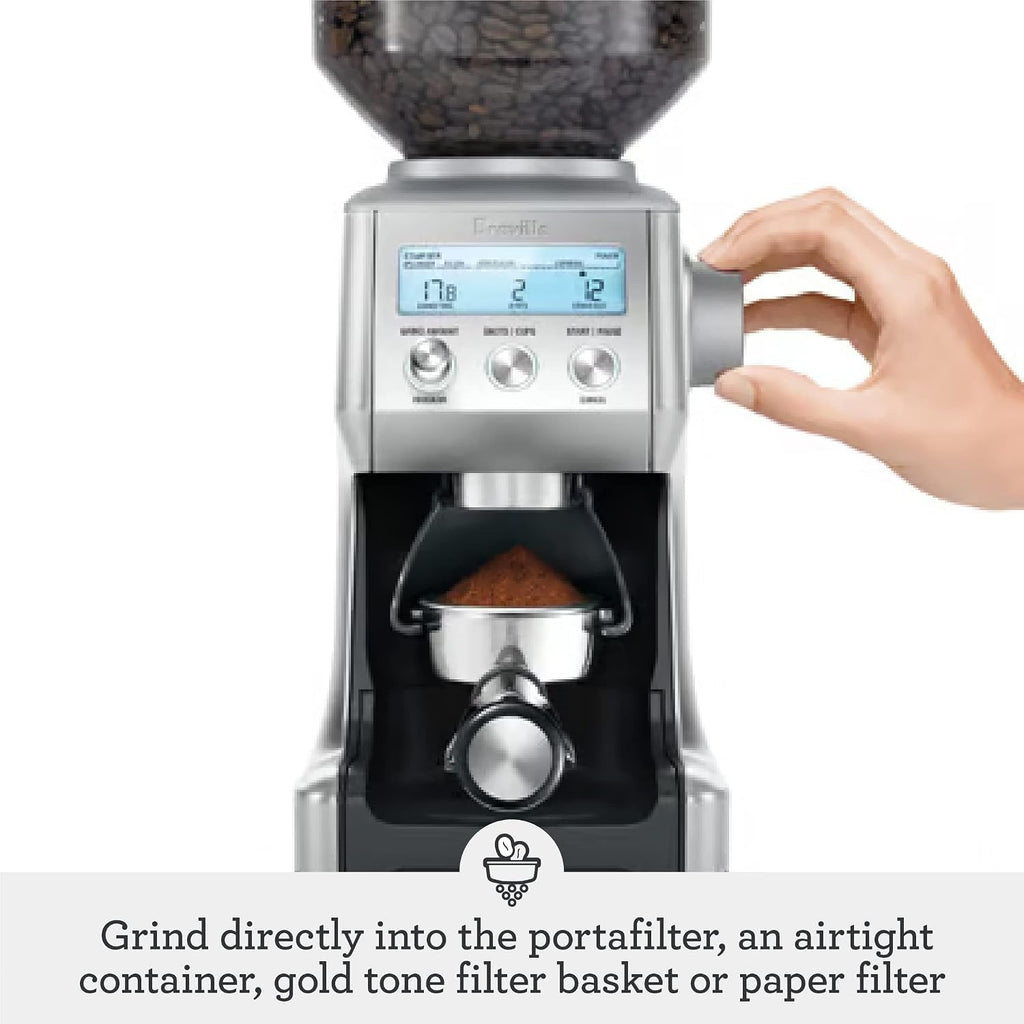 Breville BCG820DBL Smart Grinder Pro for Coffee and Espresso, Damson Blue