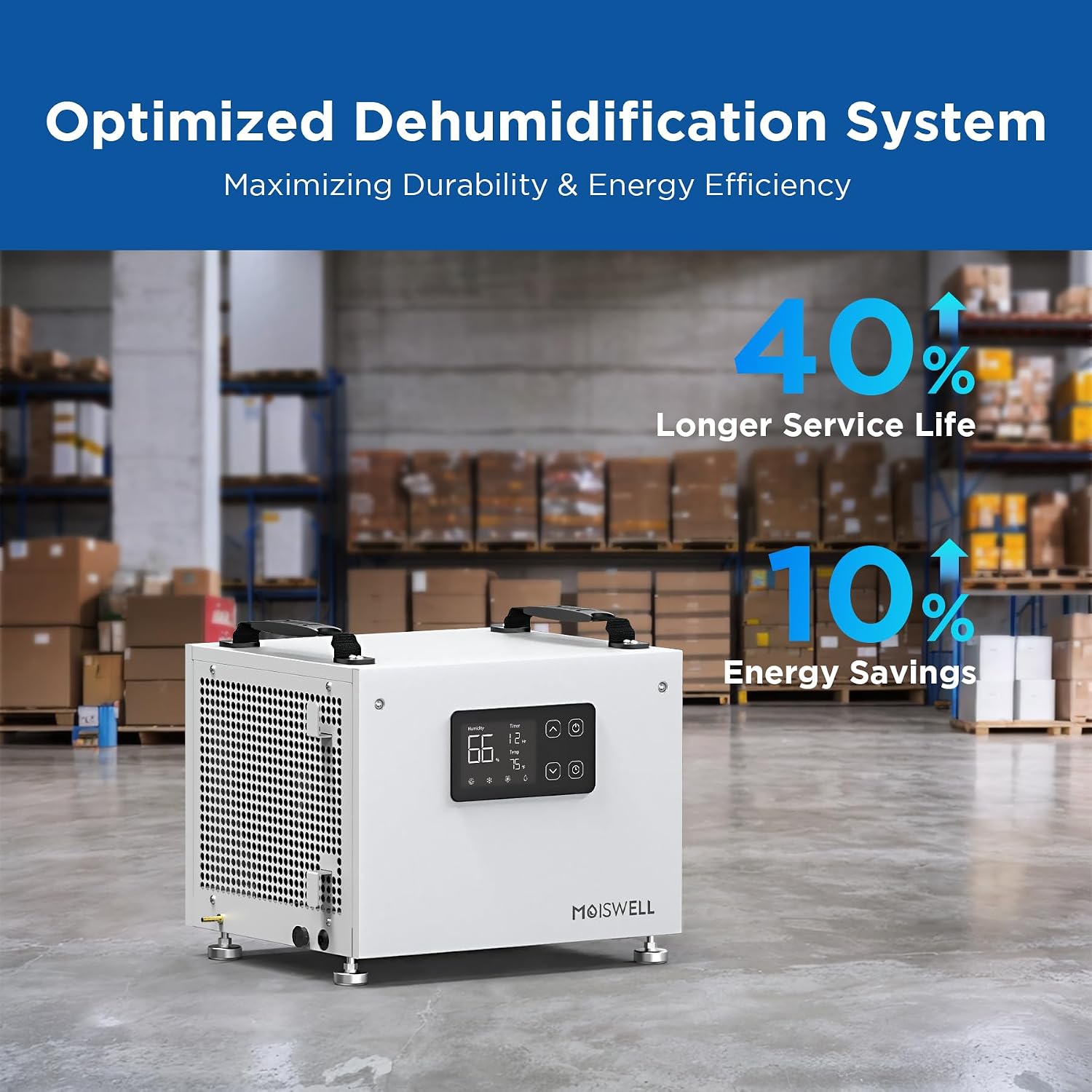 70 Pints Commercial Dehumidifier with Pump Portable Crawl Space Dehumidifier for Basement Energy Star Efficient Certified Compact Dehumidifiers for Home, Auto Defrost, Timer