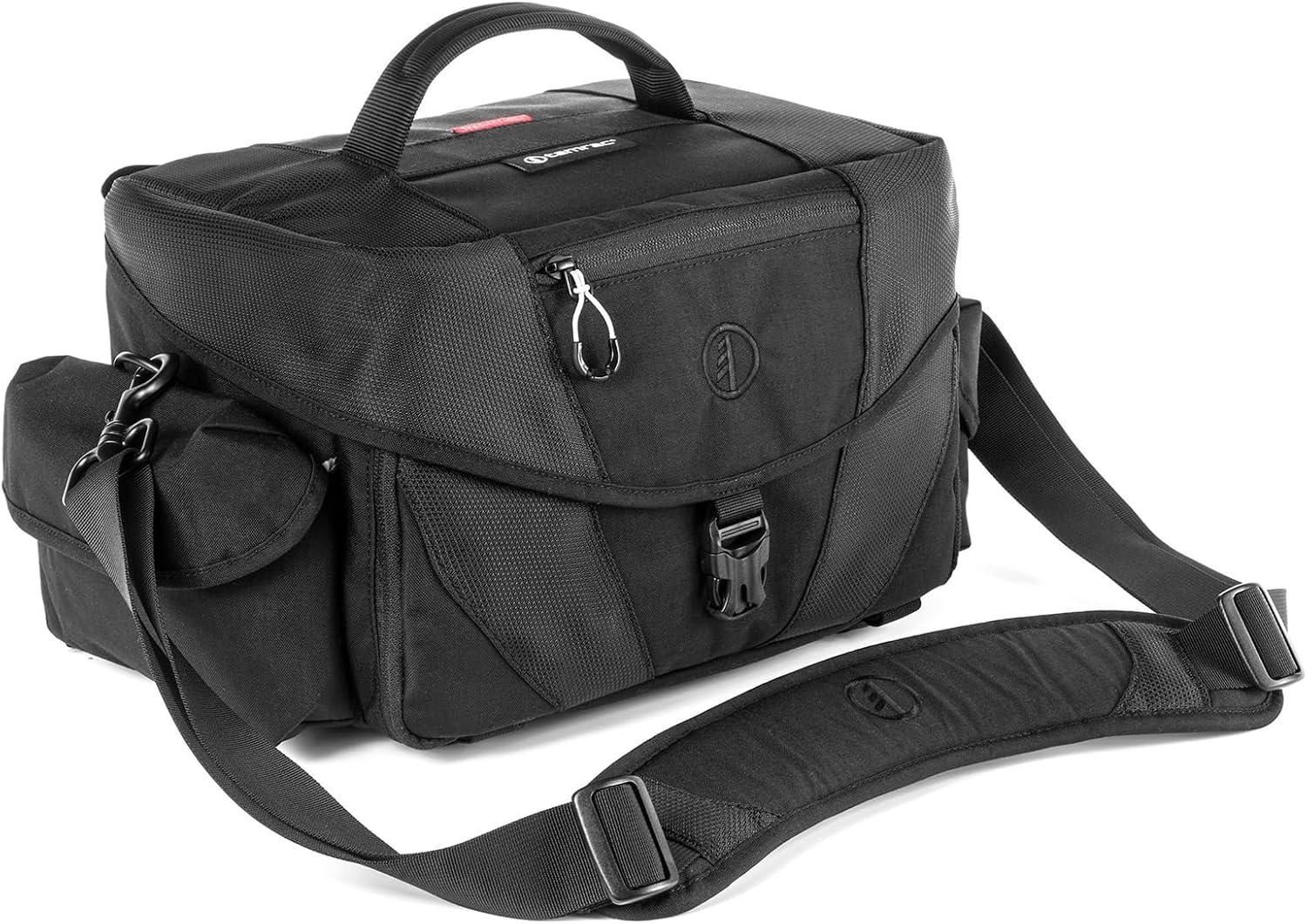 Tamrac Stratus 8 Camera Bag for Photographers, Camera Case for Photography Accessories, Shoulder Bag for DSLR and Mirrorless Cameras, Crossbody Camera Bag with Tripod Holder Strap - Black