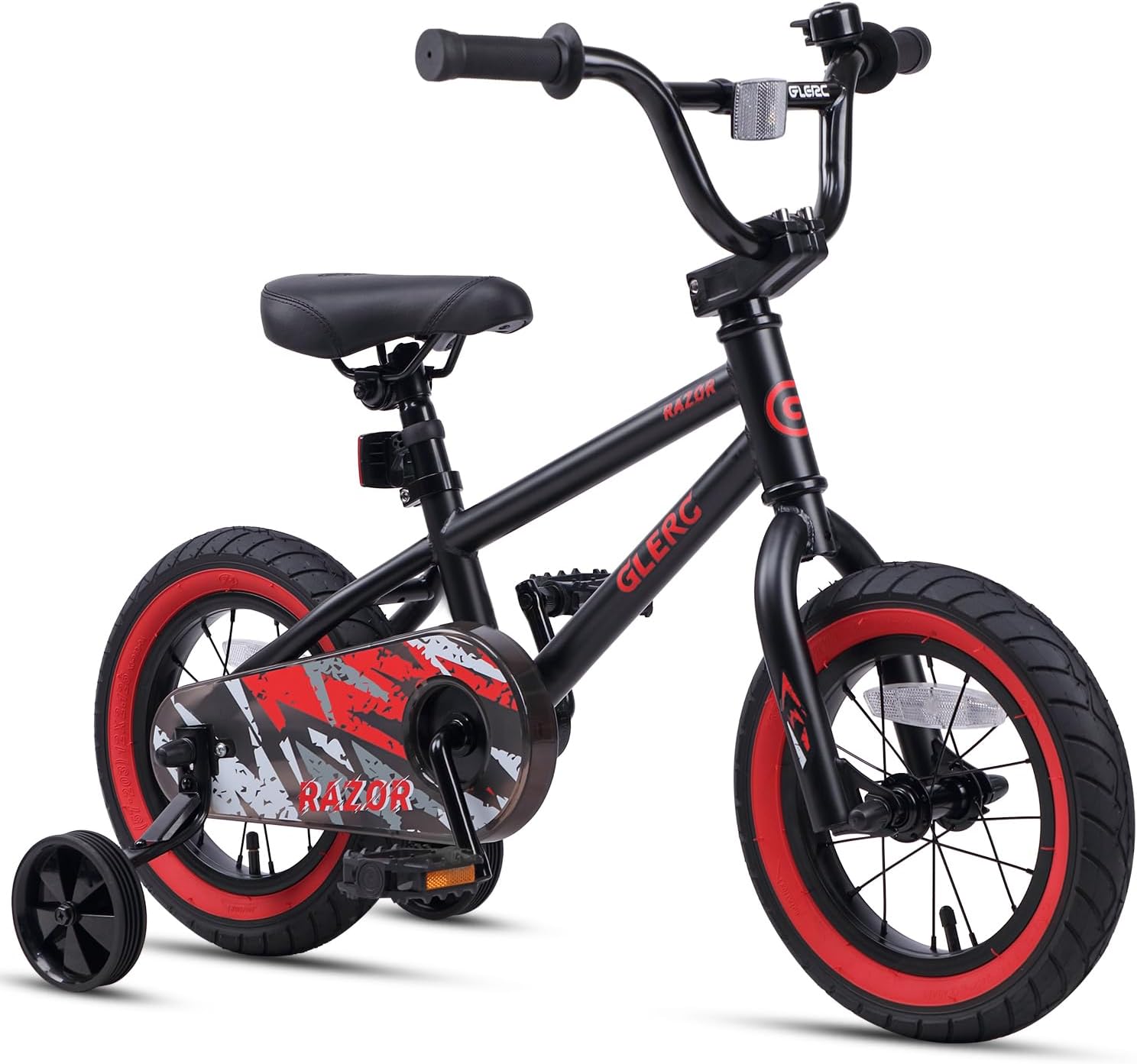 Glerc Kids Bike for Ages 1-8 Years Old, 12-16 Inch BMX Style Kids Bicycle with Training Wheels, Boys Bike for Children and Toddler, Multiple Colors