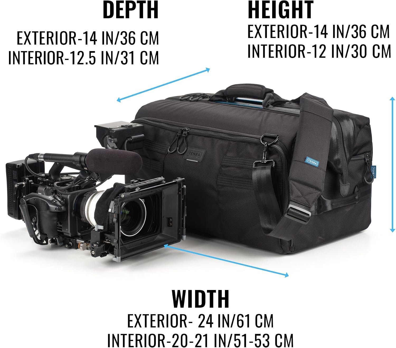 Tenba Cineluxe v2 Shoulder Bag 24 - Black