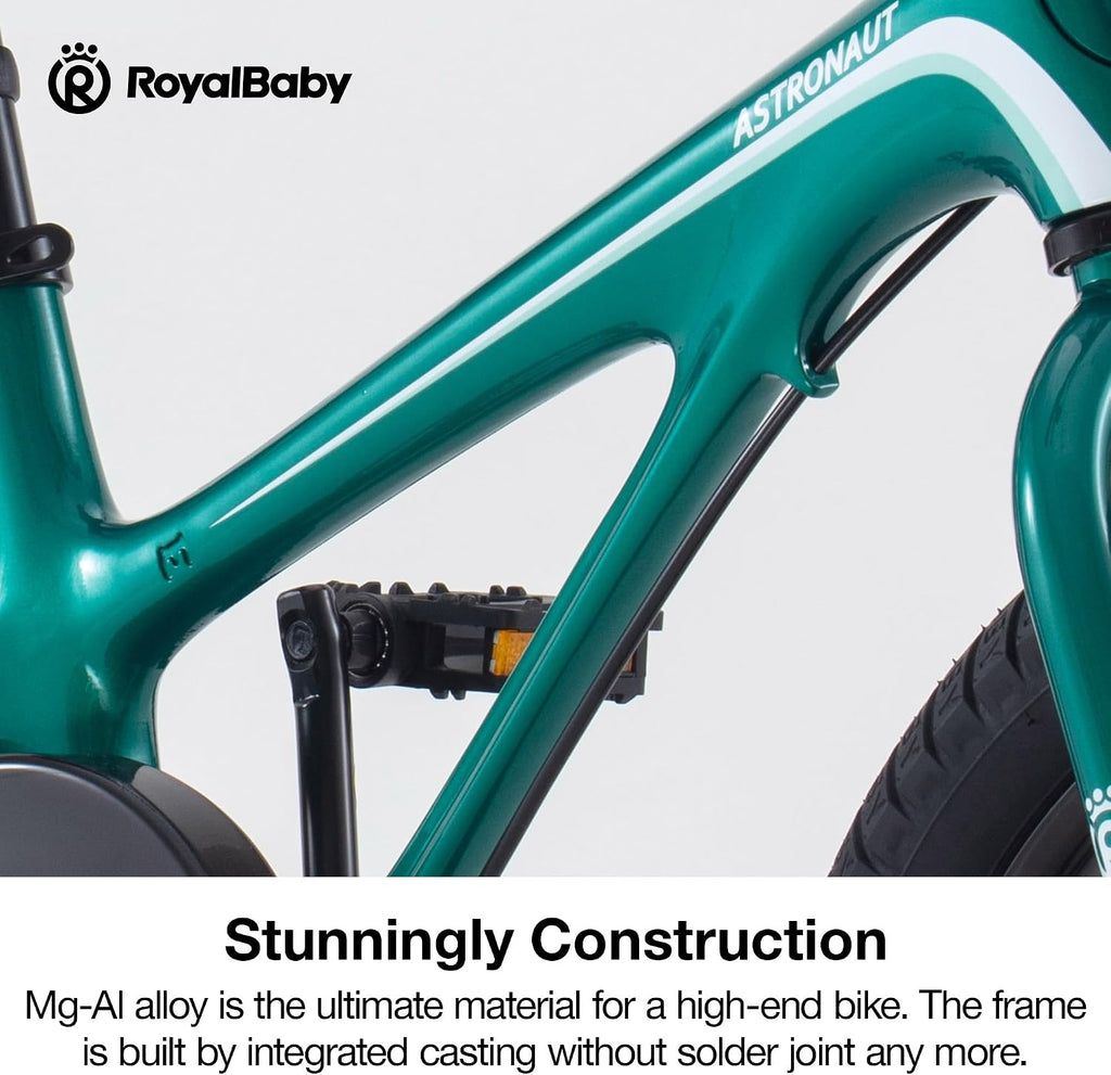 RoyalBaby Kids Bike Lightweight Magnesium Alloy, 14 16 18 Inch Children's Bicycle for Boys Girls Ages 3-9