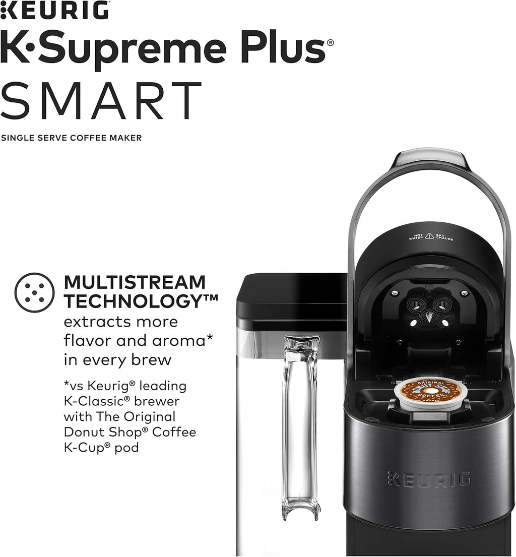 Keurig K-Supreme Plus SMART Single Serve Coffee Maker with Dunkin' Original Blend Medium Roast, 60 K-Cup Pods