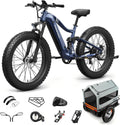 PUCKIPUPPY Electric Bike for Adults 960W, 48V 20AH Battery Ebike, 26' Fat Tire 28MPH 80Miles Range Mountain Electric Bicycle, 7 Speed Hydraulic Disc Brake, Full Suspension