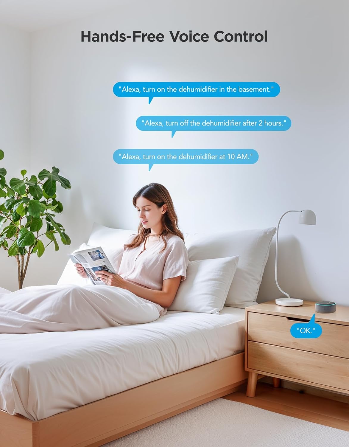GoveeLife Dehumidifier for Home 4,500 Sq.Ft, 50 to 137 Pint Smart Auto Humidity Control, Drain Hose, 2.0Gal Bucket, Compressor Dehumidifiers for Basement with Auto Shut Off, Bathroom, Garage, w/WiFi