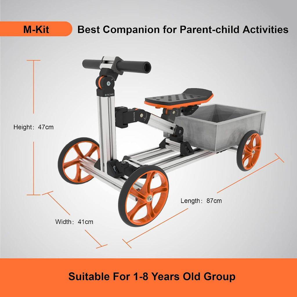 Harper & Bright Designs Balance Bike for Kids Ages 1-4, Outdoor Bicycle Karts with Three Wheels for Boys and Girls, 20 in 1 Toddler Kick Scooters, Not Electric, Silver