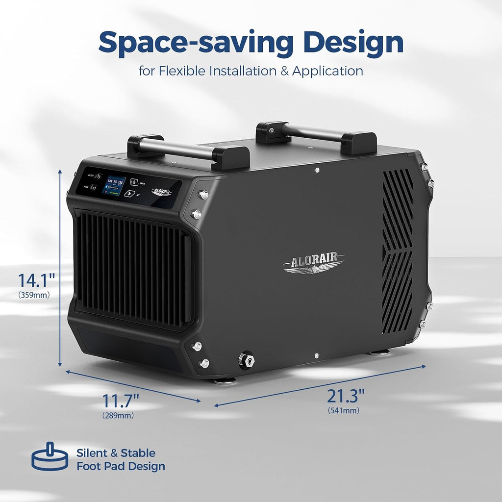 ALORAIR Crawlspace Dehumidifiers with Pump, 180 Pint Commercial Dehumidifier for Basements with Drain Hose, 2,300 Sq.Ft Auto Defrost Industry Crawl Spaces Dehumidifier