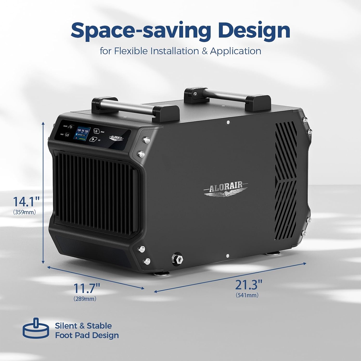 ALORAIR Crawlspace Dehumidifiers with Pump, 180 Pint Commercial Dehumidifier for Basements with Drain Hose, 2,300 Sq.Ft Auto Defrost Industry Crawl Spaces Dehumidifier
