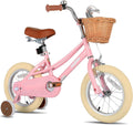 JOYSTAR Girls Bike for 2-12 Years Old Toddlers and Kids, 12' 14' 16' 18' 20' Retro Style Kids Bike with Training Wheels, 18 20 Inch Children Bicycle with Kickstand