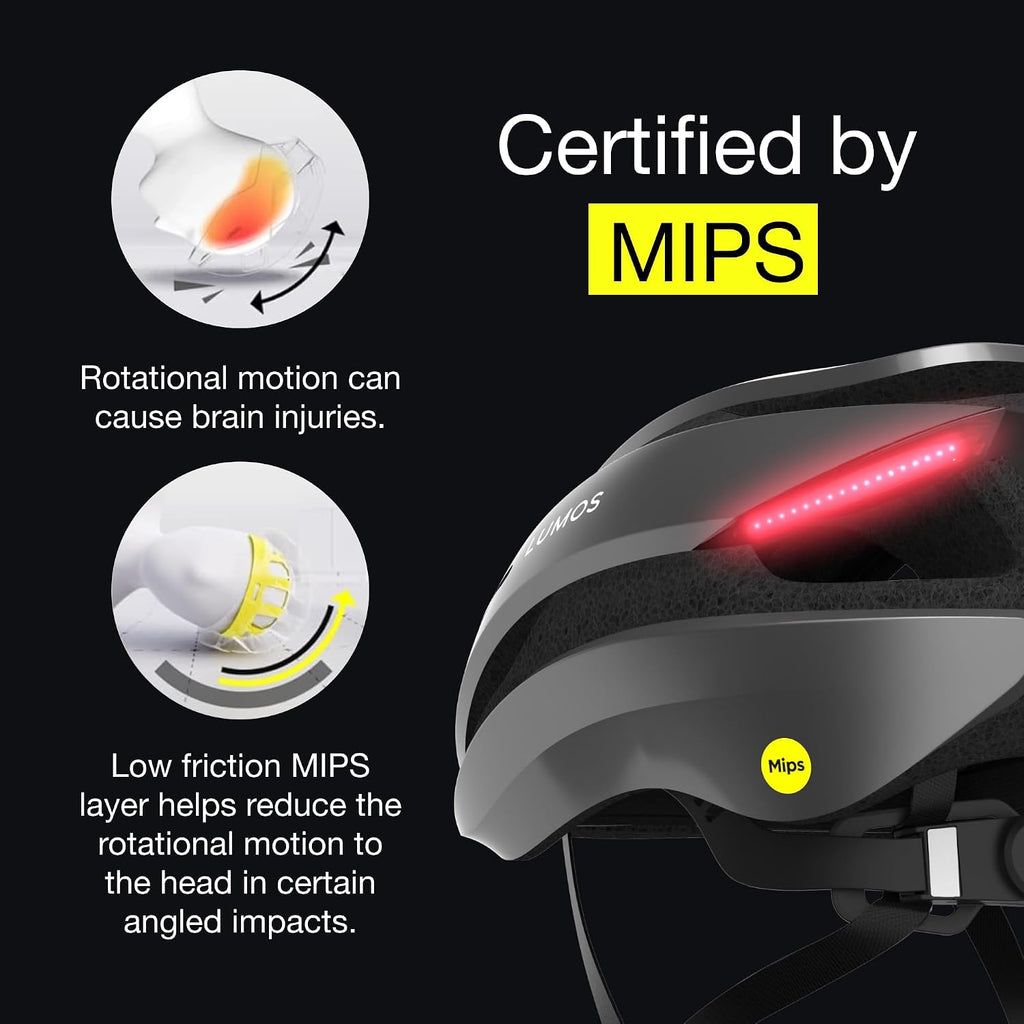 Lumos Ultra Smart Bike Helmet | Customizable Front and Back LED Lights with Turn Signals | Road Bicycle Helmets for Adults: Men, Women