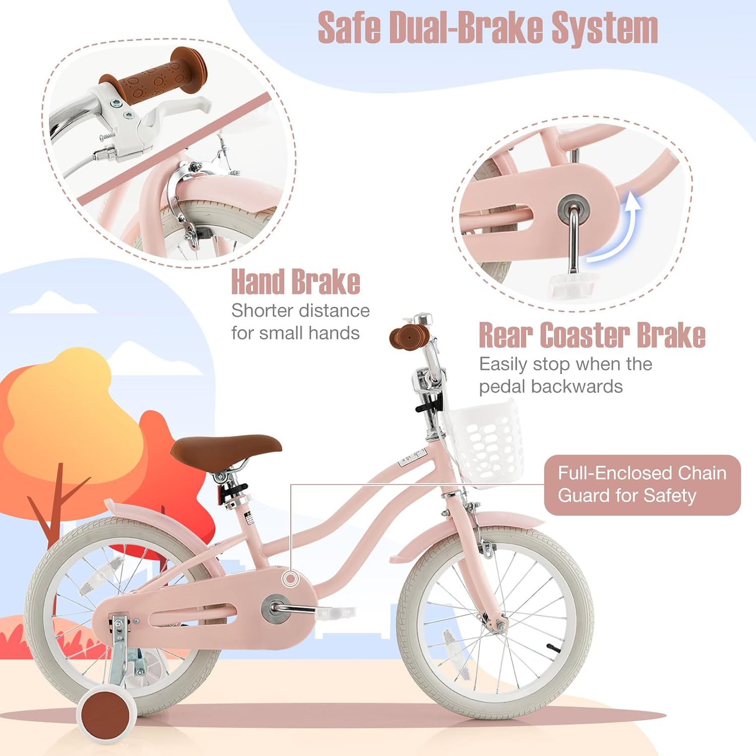 GYMAX 14'/16'/18' Kids Bike