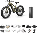 Battery+Luxury Gift Pack Boxer Electric Bike for Adults 960W, 48V 20AH Battery Ebike, Full Suspension 26' Fat Tire E Bike, 28MPH 80Miles Range Mountain Electric Bicycle, 7 Speed Hydraulic Disc Brakes