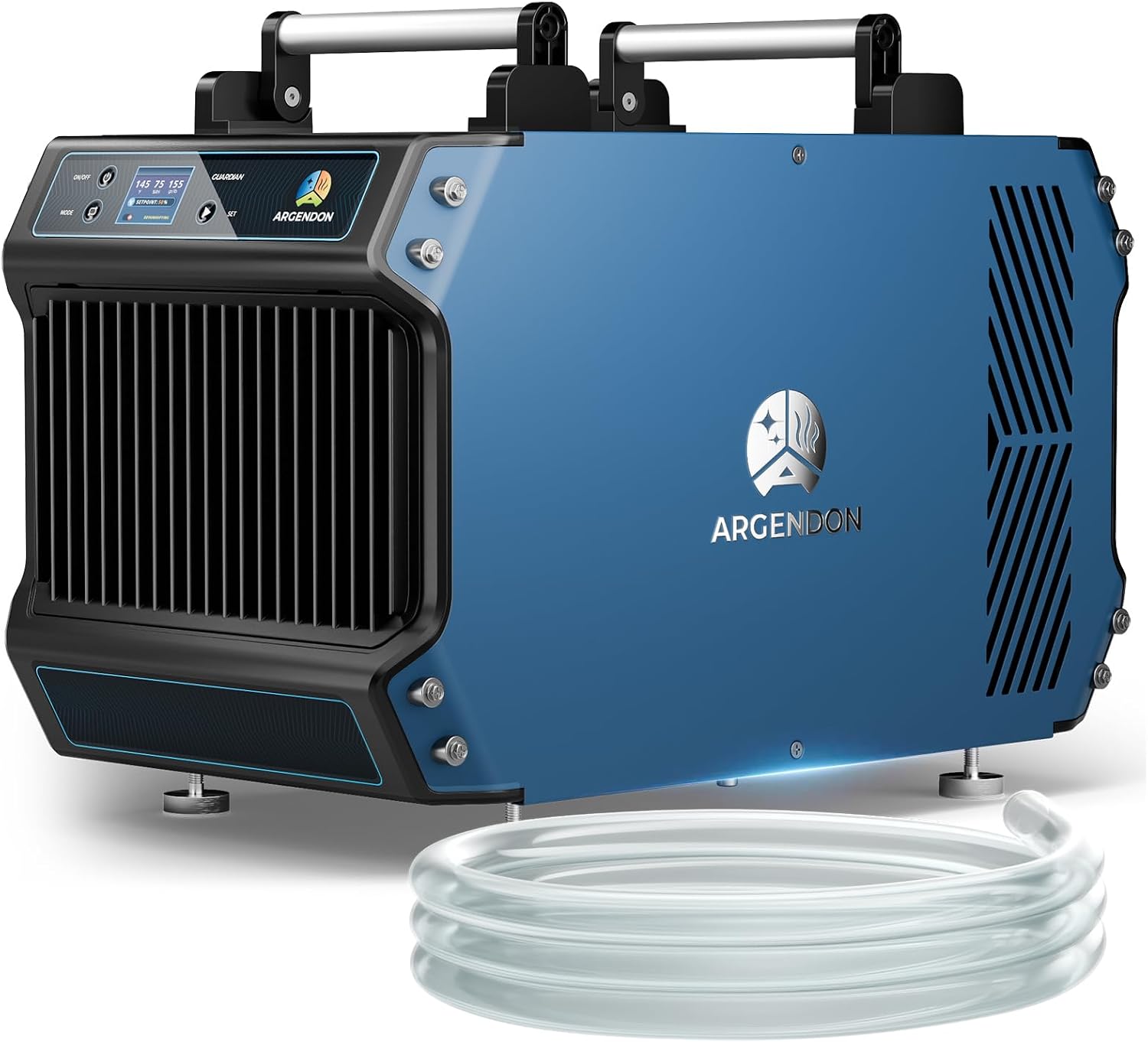 ARGENDON Commercial Dehumidifier for Crawlspace, 145 PPD Industrial Dehumidifiers with Drain Hose for Basement, Large Space, Auto Defrost, Compact, ETL, 5-Year Limited Warranty, Guardian 60