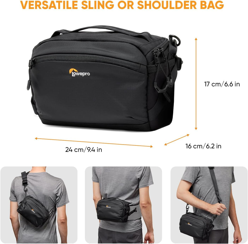 Lowepro ProTactic Lite SLX 110 AW III Camera Sling Bag, Professional Camera, Rain Cover, Lightweight Crossbody Sling Backpack, for Photographer, Videographer, Volume 4L, for DSLR/Mirrorless