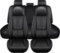 Leather Seat Covers for Toyota Land Cruiser 2000-2024,Premium Car Seat Covers Full Set,Waterproof Car Seat Protectors with Airbag,Comfort Interior Cover Seats for Cars(Black)