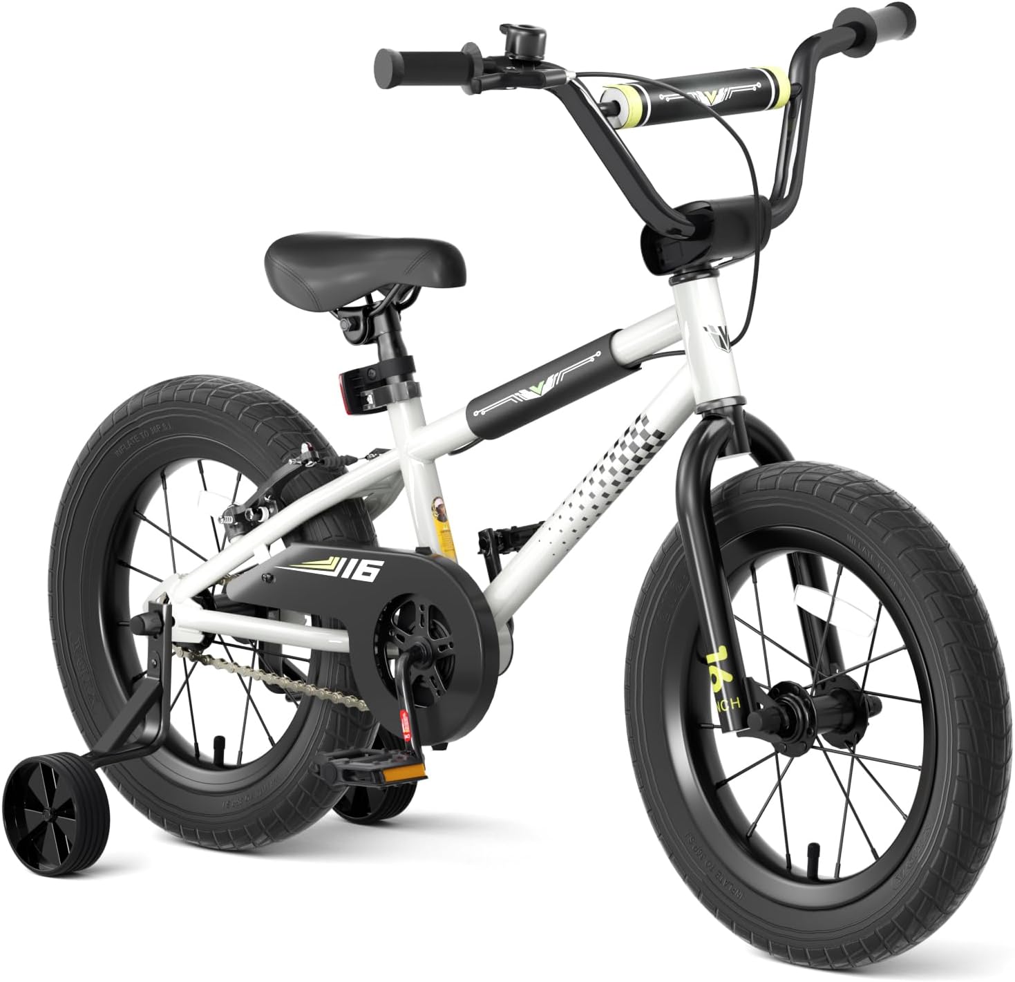 67i BMX Toddler Bike with Training Wheels 12/14/16 Inch Kids Bicycle Boys Girls Age 3-8 Durable Steel Frame Adjustable Seat Coaster Brake Bicicleta para Niños