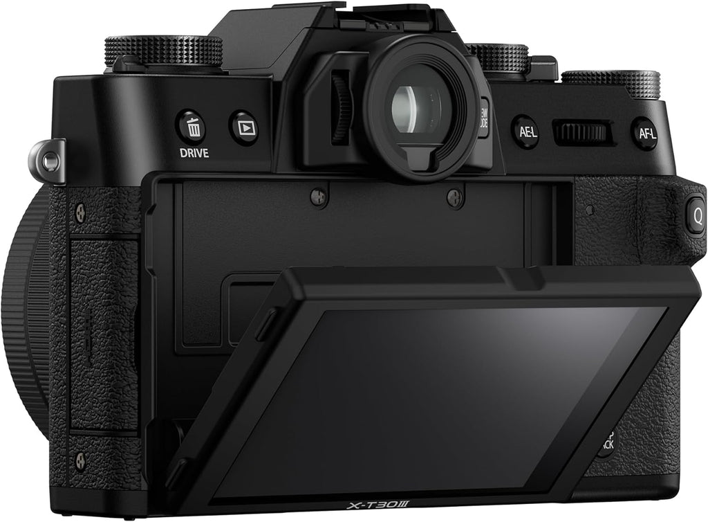 FUJIFILM X-T30 III Mirrorless Camera Body, with XC13-33mm Lens Kit, Black