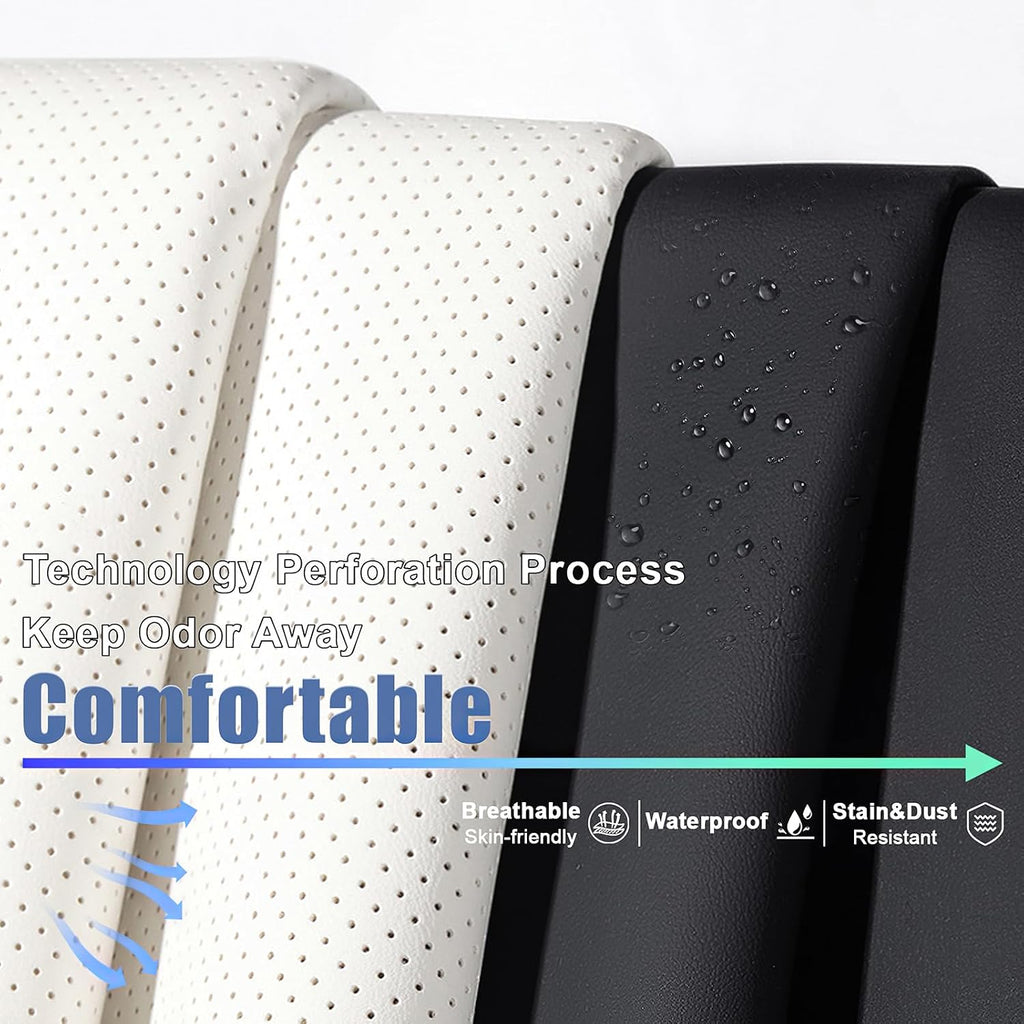 2 Seat Covers for Infiniti QX80 2000-2026 Breathable Car Seat Covers,Anti-Slip Waterproof Car Seat Protectors with Airbag,Automotive Vehicle Cushion with Storage Pockets (Standard,Black)