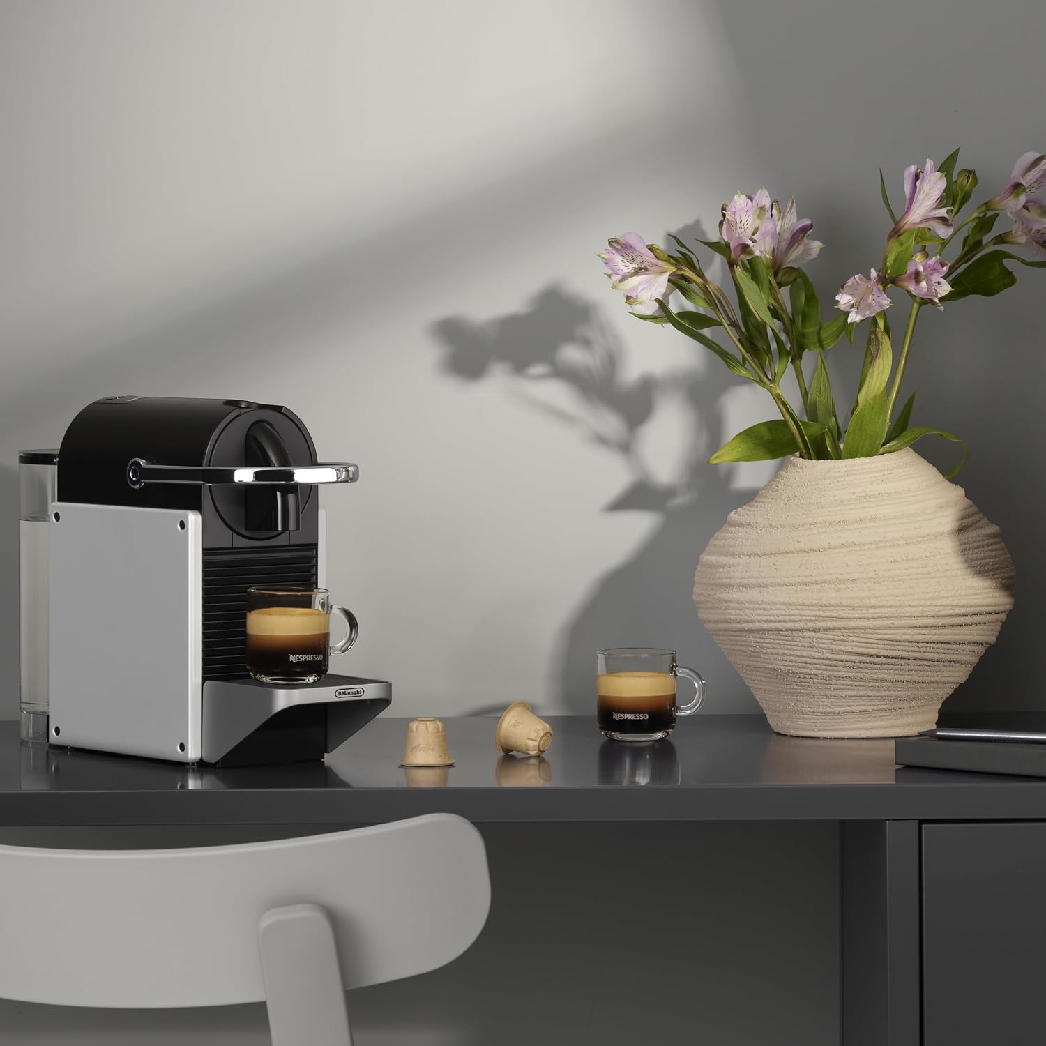 Nespresso Pixie Aluminum Espresso Machine by De'Longhi