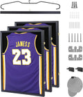 Nice C Jersey Frame Display Case, Jersey Shadow Box T Shirt Display Case, Football Jersey Frame, with 98% UV Protection, Hangers and Hookers, Valet Pinboard, Acrylic, Basketball (3 Pack)