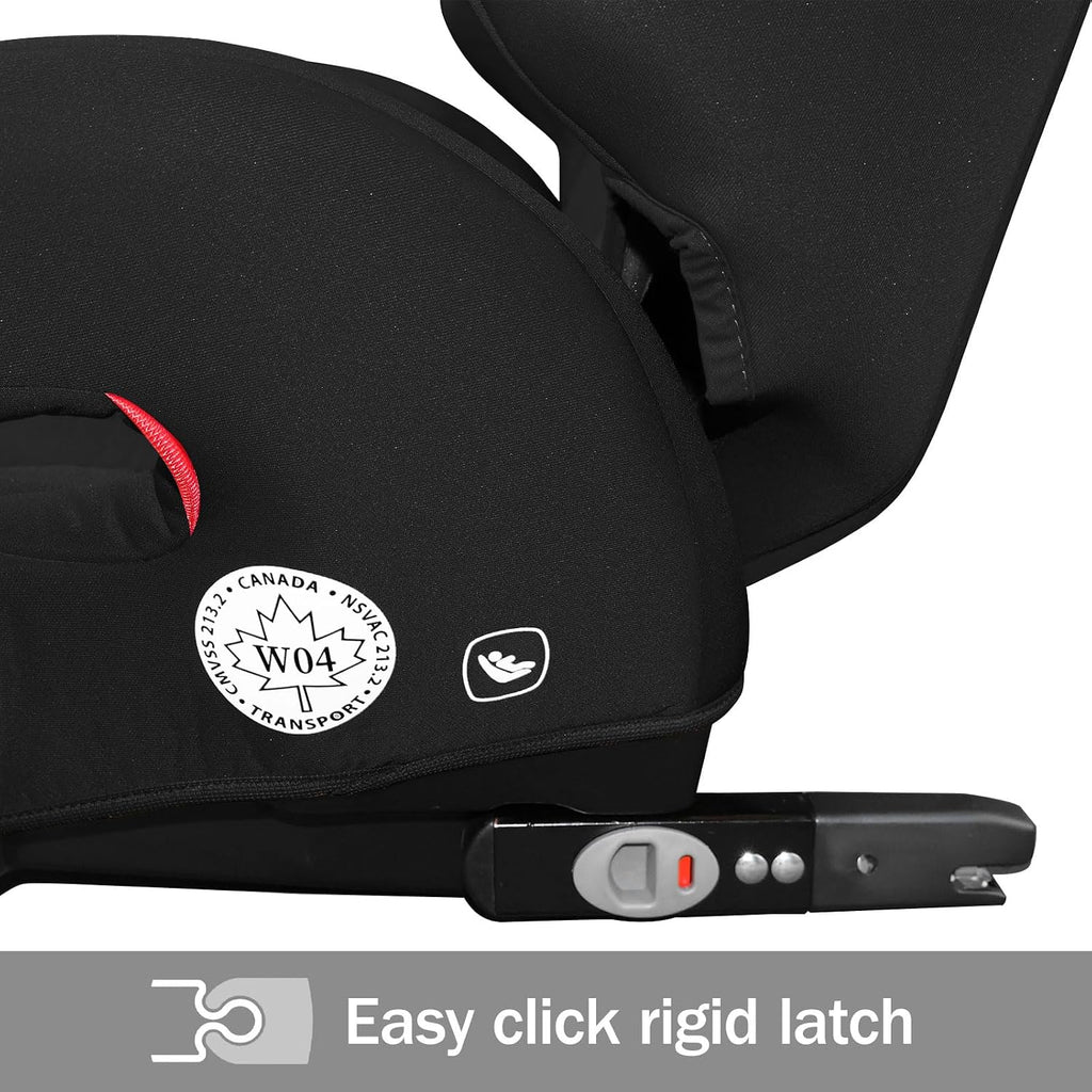 Diono Everett NXT High Back Booster Car Seat with Rigid Latch, Lightweight Slim Fit Design, 8 Years 1 Booster Seat, Black