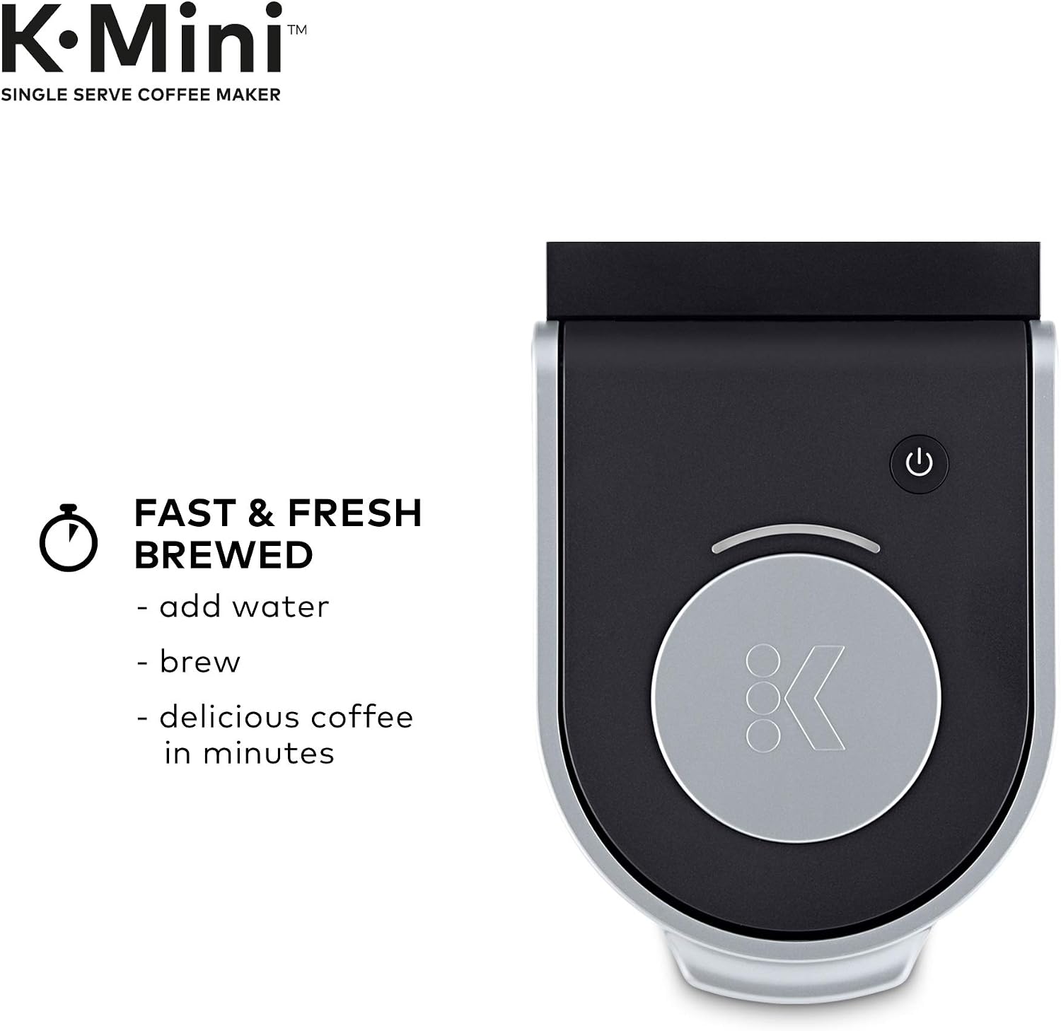 Keurig K-Mini Coffee Maker, Single Serve K-Cup Pod Coffee Brewer, Black with McCafe Classic Collection Variety Pack K-Cup Coffee Pods, 40 Count