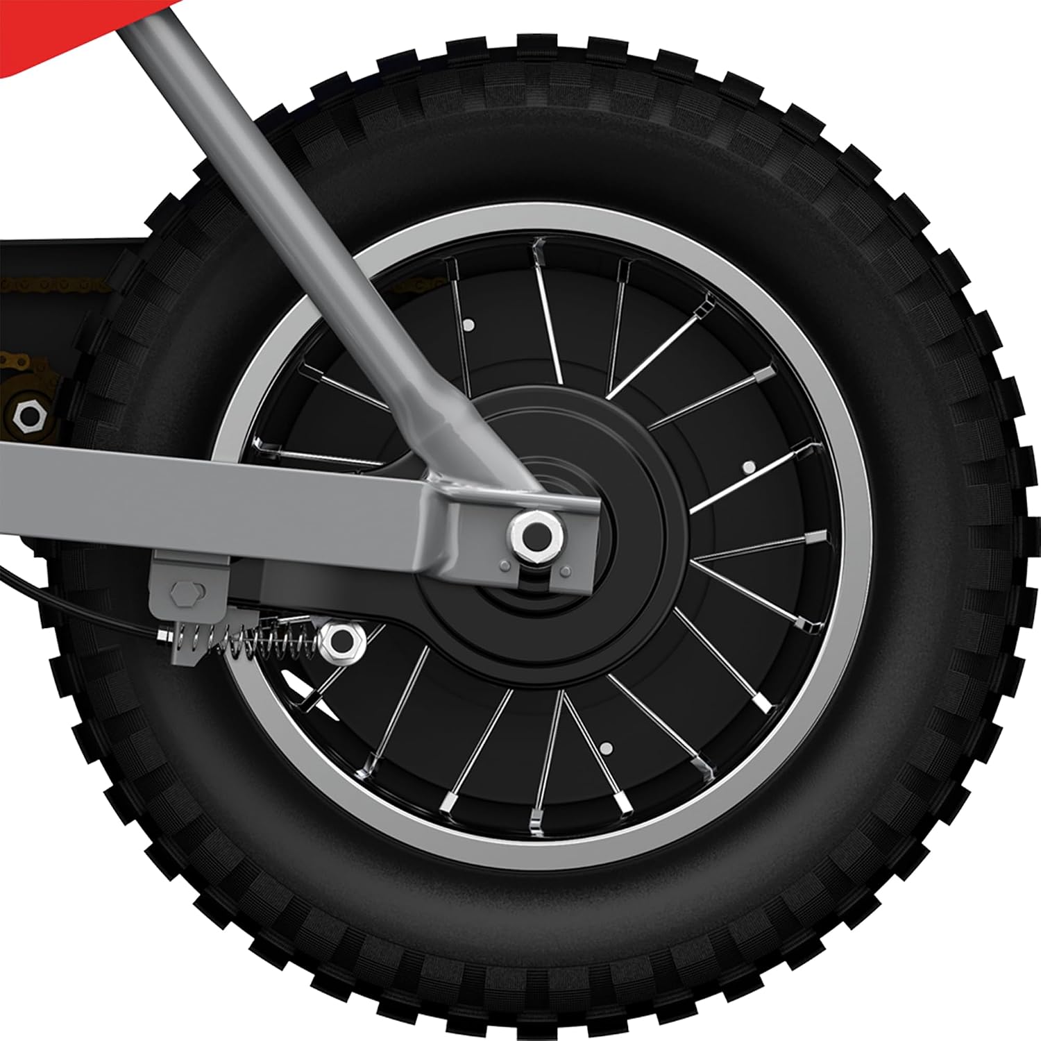 Razor MX350 Dirt Rocket Electric Bike for Kids Ages 8+, 140 lb Max Weight, Red – 24V Battery, Up to 14 Mph, 30-Min Ride Time on High Speed, Twist-Grip Throttle, Spoked Wheels w/ 12' Pneumatic Tires