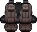 Leather Seat Covers for Mazda CX-50 Hybrid 2025,Car Seat Covers Full Set,Waterproof Car Seat Protectors with Airbag,Comfort Interior Cover Seats for Cars(Black+Brown,Pillows)