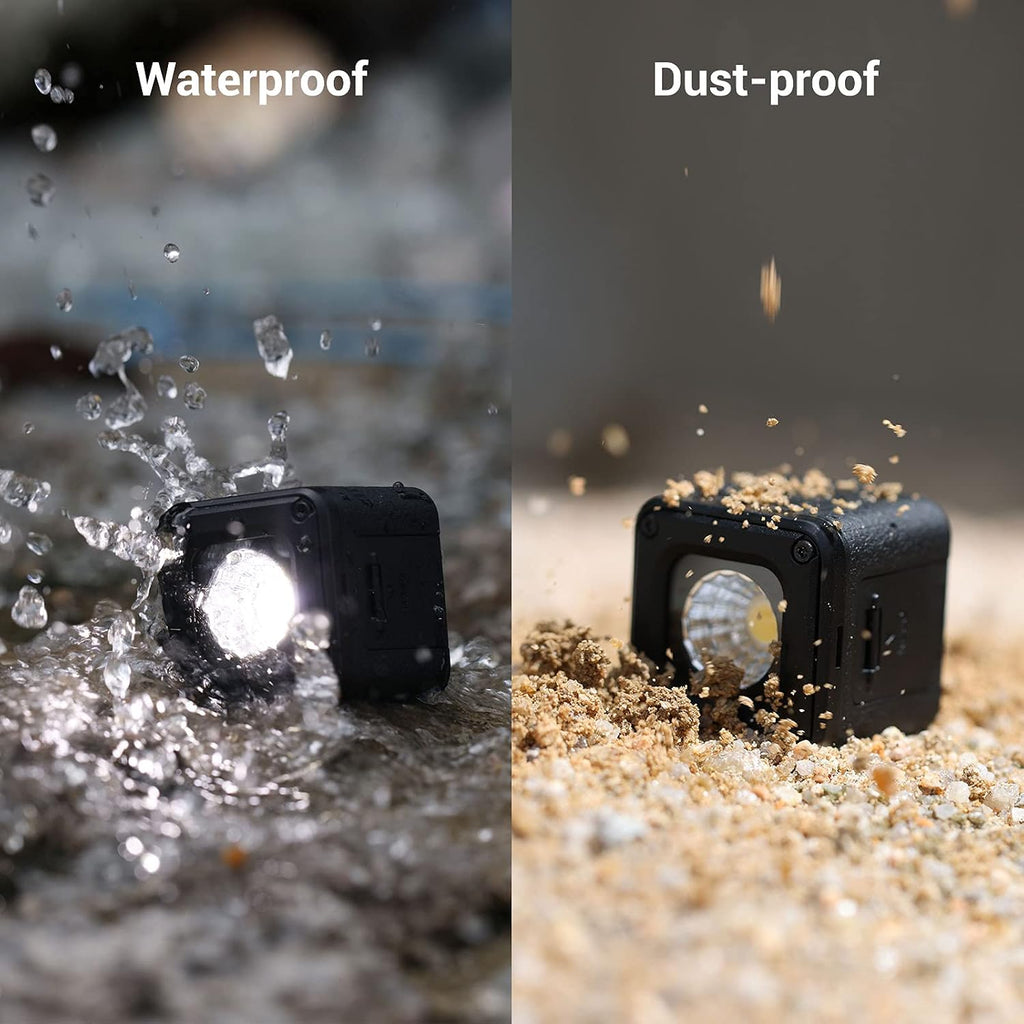 SmallRig RM01 Mini LED Video Light (3 Pack), Waterproof Portable Lighting Kit with Gels, Barndoor, Diffuser, Dimmable Fill Light 5600K CRI95, Lume Cube Camera Light for Stop Motion, Macro Photography