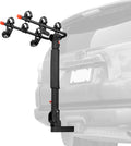 Retrospec Lenox 2-5 Bike Rack Hitch for Car, Truck, SUV - 2in Hitch Mount with Foldable Steel Frame, Anti-Rattle Adapter & Tie Down Straps