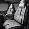 Front Seat Covers for Lincoln Nautilus 2019-2024 2025,Leather Car Seat Cover,Soft Seat Cushion Covers with Airbag,Waterproof Automobile Seat Protectors for Nautilus(Black Gray,Deluxe)